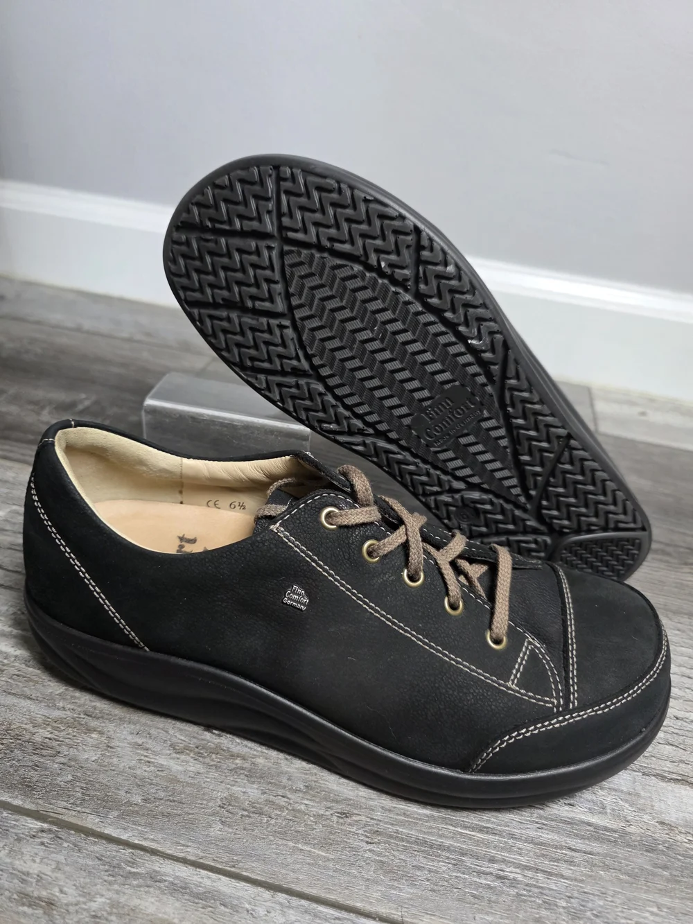 Finn Comfort Ikebukuro Nubuck Casual Oxford Shoes Made In Germany Sz 6.5